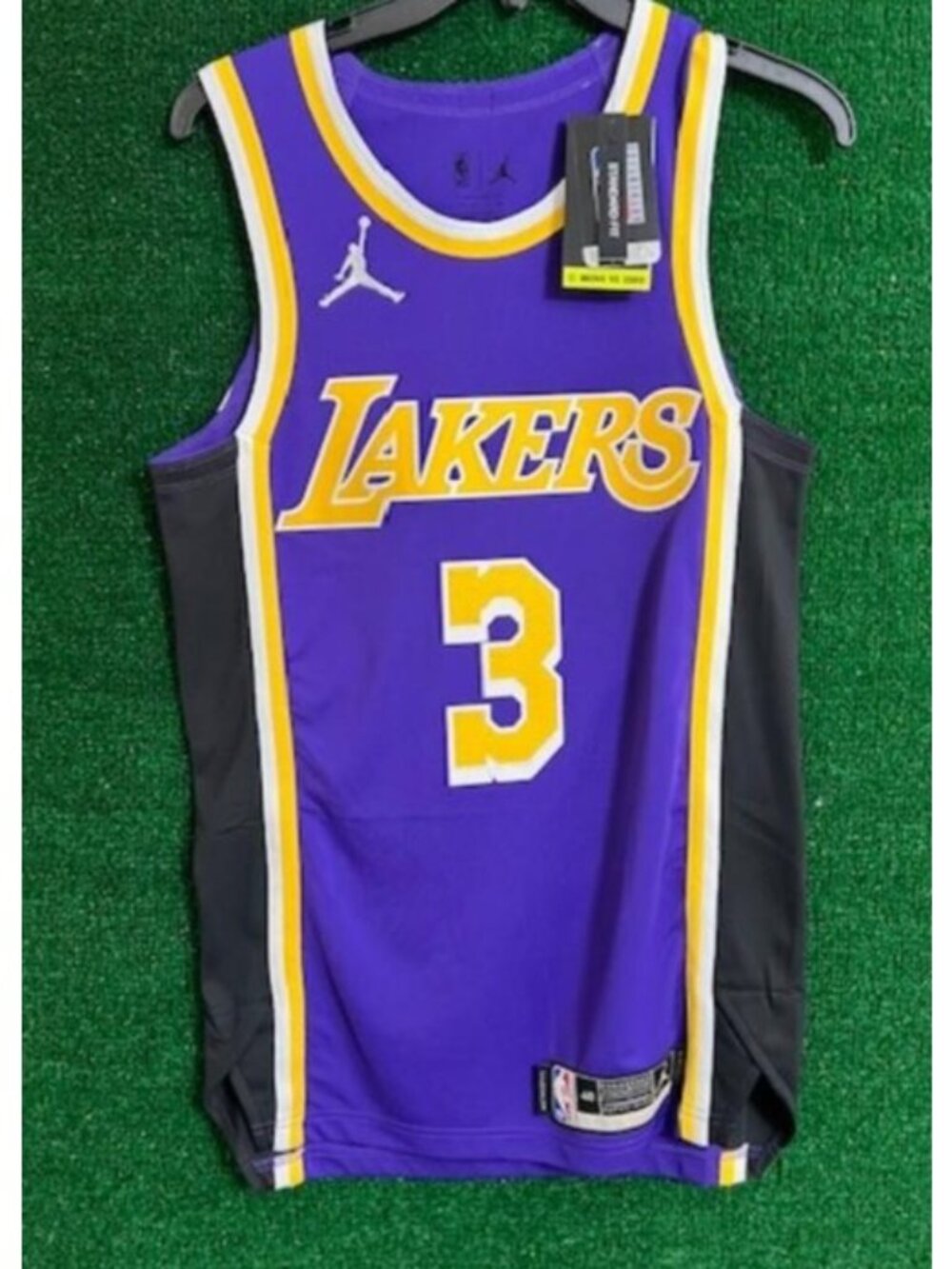 Men's Nike Anthony Davis #3 LA Lakers STITCHED Jersey Rare CV8856-505 Sz 40 (S)